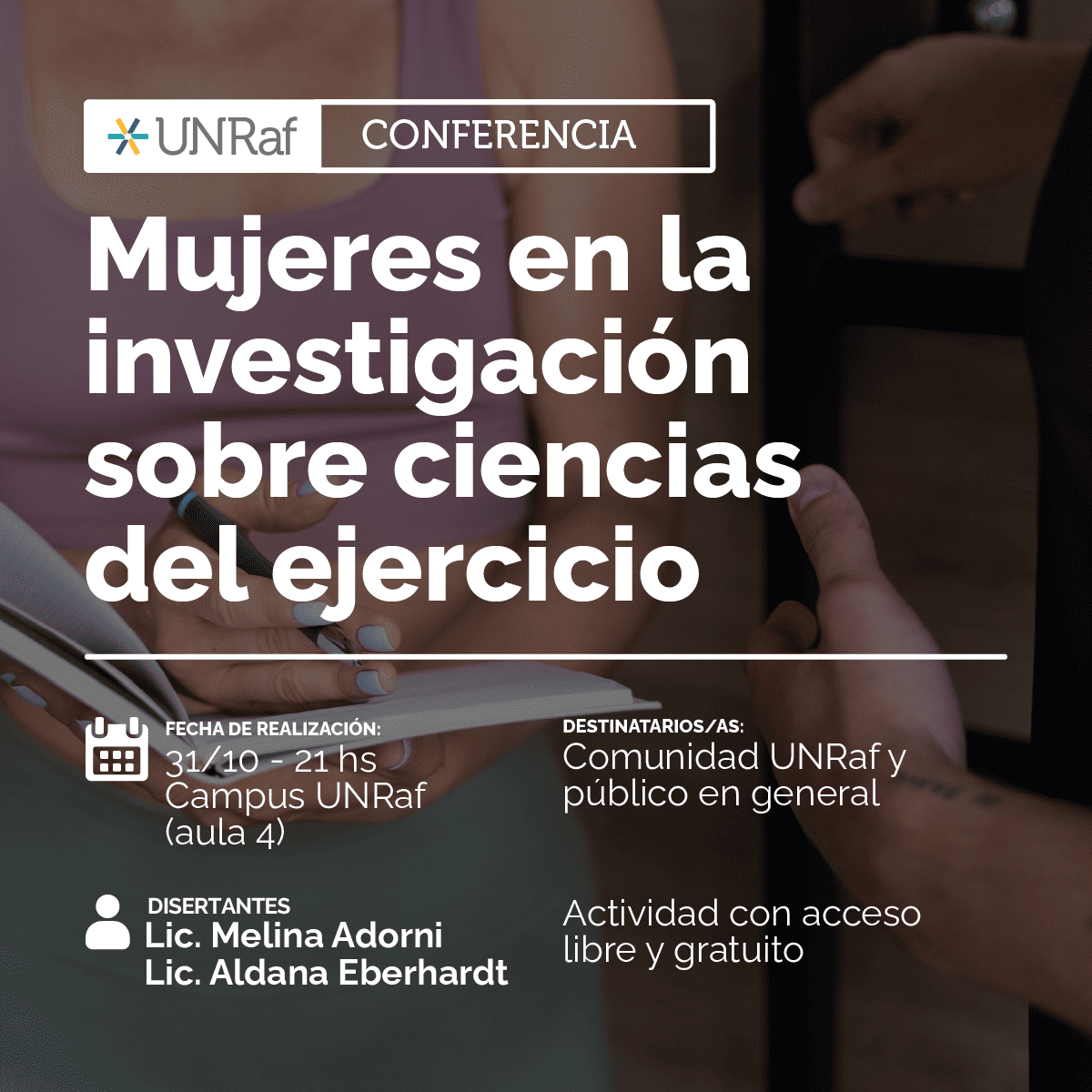 16.10 Conferencia Mujeres en la Investigación en Ciencias del Ejercicio flyer 1