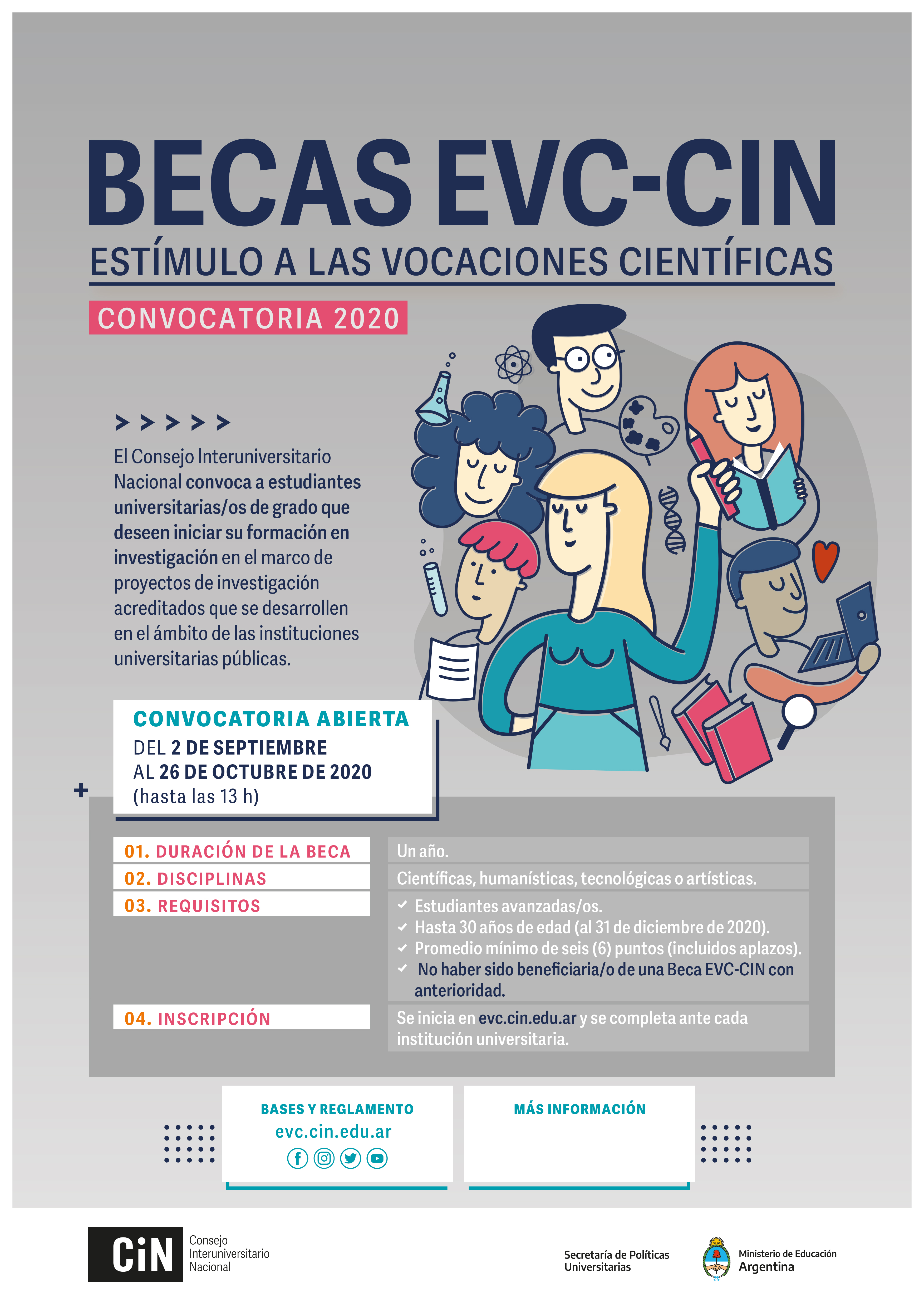 923 afiche becas EVC 2020